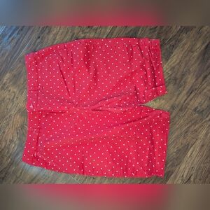 Gloria Vanderbilt Red and White Polka Dot Shorts